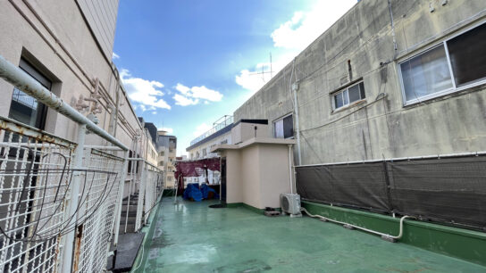 Rooftop balcony